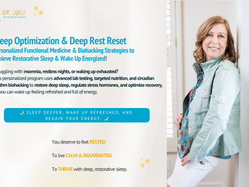 Wellness Session Packages: Sleep Optimization & Deep Rest Reset with Dr. LuLu