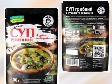Виробники: грибний суп курятиною та вершками