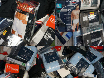 Bulk Lots: 65x UNITS/SETS = 225pc Mens UNDERWEAR Nike RALPH Club Room GAP