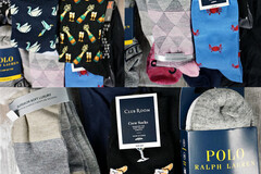 Bulk Lots: 43x UNITS/pairs Mens HotSox RALPH Perry Ellis CLUB ROOM Socks