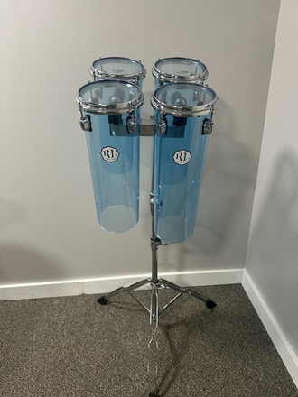 Octoban Transparent Blue Seamless Acrylic Special Build Set OTBC DrumSellers