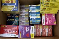 Bulk Lots: NEW 108PC OTC Medicines Advil Cold Flu Pain Relief