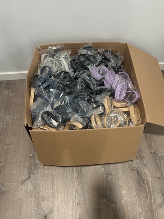 Wholesale Lot – 500 Neoprene Dog Collars – Mixed Sizes & Colors 