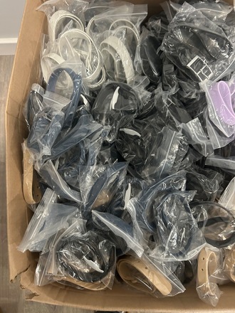Wholesale Lot – 500 Neoprene Dog Collars – Mixed Sizes & Colors 