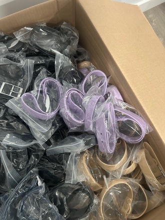 Wholesale Lot – 500 Neoprene Dog Collars – Mixed Sizes & Colors 