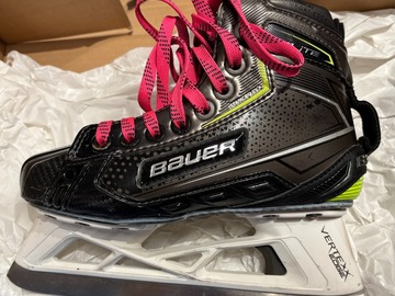 Verkaufen mit Online-Zahlungen: Goalie-Schlittschuhe Bauer Elite Junior EE 1