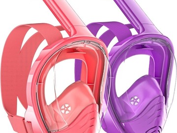 Bulk Lots: QingSong Kids Snorkel Mask Full Face, Snorkeling Set with Camera 