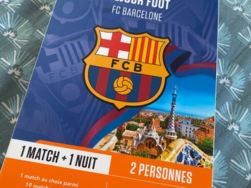 Vente: Coffret Tick'nBox "FC Barcelone - Séjour en Duo" (269,90€)