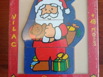 Vente: Puzzle en bois "la journée du Père-Noël" - VILAC - NEUF