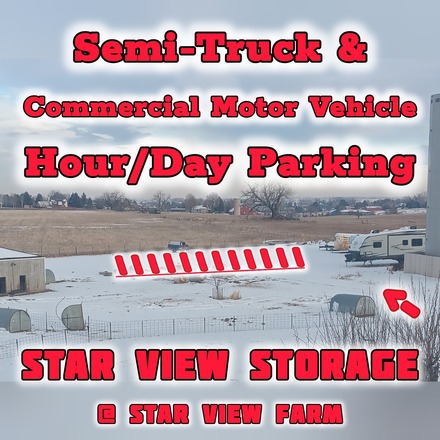 Berthoud CO, Star View Storage Day Parking (48 Hour MAX)