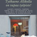 Coworking space: Tarvitsetko rauhallisen työtilan esim. kirjoittamiselle?