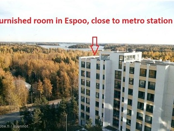 Annetaan vuokralle: furnished room in Espoo, bills covered, available 1.7 onward