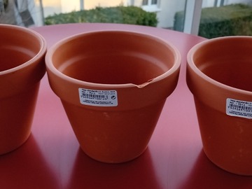 Selling: Lot de 3 pots de fleurs en céramique