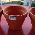 Vente: Lot de 3 pots de fleurs en céramique