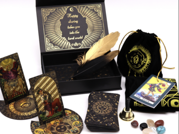 Selling: Gold Foiled Luxury Tarot Card Gift Set