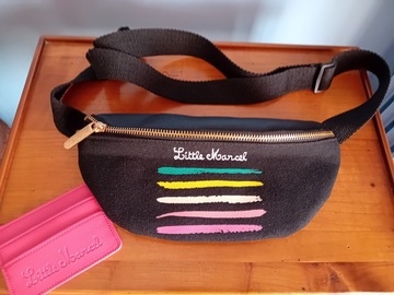 Vente: Sac banane et porte-cartes Little Marcel - NEUF