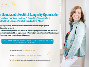 Wellness Session Packages: Cardiometabolic Health & Longevity Optimization with Dr. LuLu