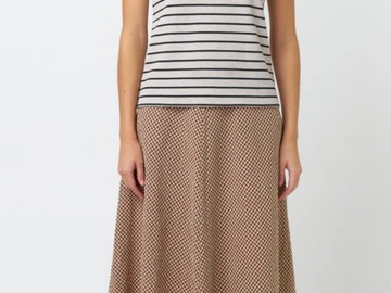 Selling: Gingham skirt Espresso - size 12 new with tags 