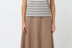 Selling: Gingham skirt Espresso - size 12 new with tags 