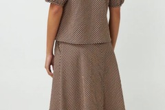 Selling: Gingham skirt Navy - size 12 new with tags