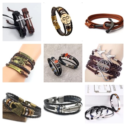 Men's and Women's Elegant & Stylish Leather Bracelets 