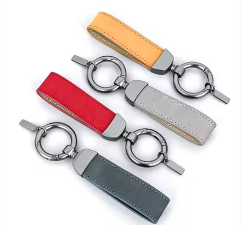 All-Purpose Leather, Metal, and Rubber Keychains