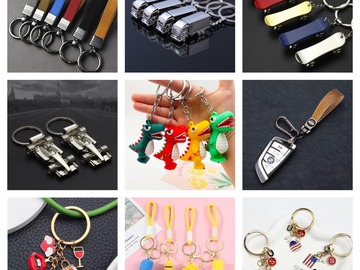 Bulk Lots: Premium Leather, Metal and Rubber Keychains
