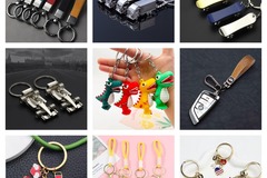Bulk Lots: Premium Leather, Metal and Rubber Keychains
