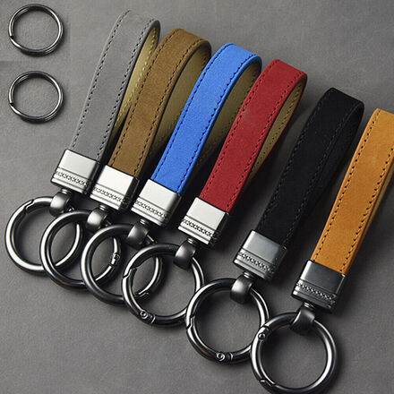 Premium Leather, Metal and Rubber Keychains