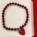 Bulk Lots: 15 pcs--Swarovski Crystal Bracelet w/Heart--$6.50 ea