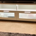 Myydään: TV desk with LED lamp