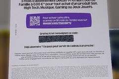 Vente: Carte Deezer 3 mois Premium, Duo ou Famille (60€)