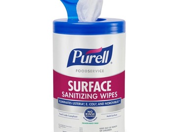 Bulk Lots: PURELL Foodservice Surface Sanitizing Wipes, 1-Ply, 