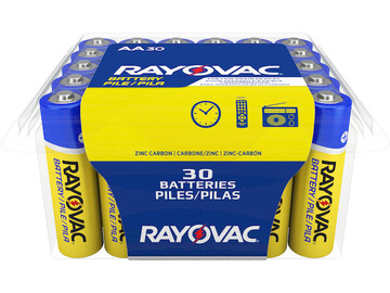 Bulk Lots: Rayovac AAA Zinc Carbon Batteries - 30 Pack- EXP 12/2025