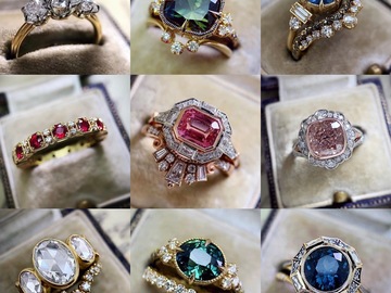 Bulk Lots: 205pcs Engagement Rings