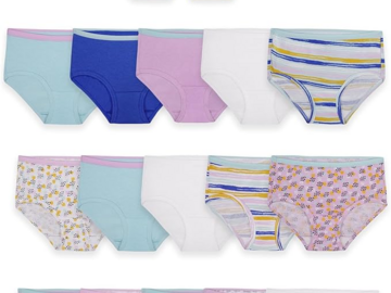 Bulk Lots: Fruit of the Loom Girls' Cotton Brief Underwear, 14+3 Bonus Pack 