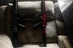 Selling: Air soft lot 3 gas pistols 2 electric rifles 