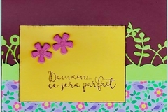 Vente au détail: Carte d'encouragement – «Demain ce sera parfait »