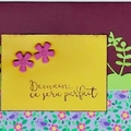 Vente au détail: Carte d'encouragement – «Demain ce sera parfait »