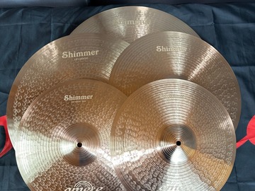 Selling with online payment: Omete Shimmer Series Cymbals - 5 Pack