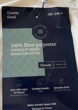 Couette Drouault Oural chaude 260x240
