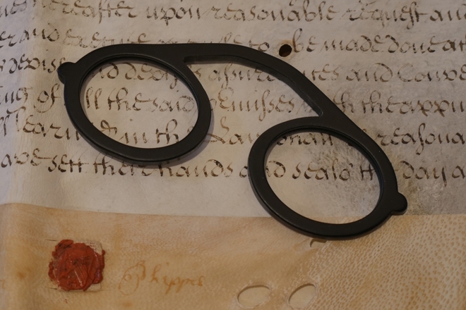 Bügelbrille Typ II wie Ebenholz