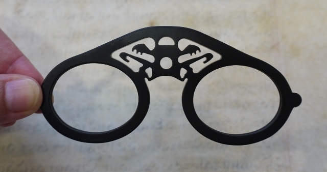 Zierbrille der Renaissance, wie Ebenholz