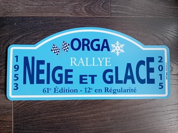 Selling: Affichette plastifiée "Rallye Neige et Glace 2015"