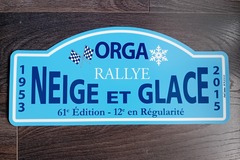 Vente: Affichette plastifiée "Rallye Neige et Glace 2015"