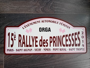 Selling: Affichette plastifiée "Rallye des Princesses 2014"