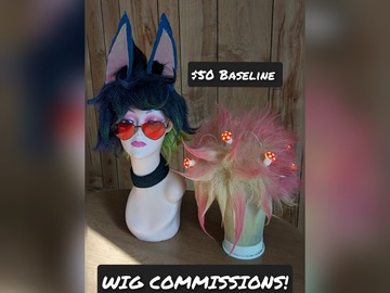 Selling with online payment: Wig and Prop Commissions! READ DESCRIPTION!