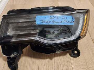 Selling with online payment: 2019 to 2022 Jeep Grand Cherokee - Left Headlight 