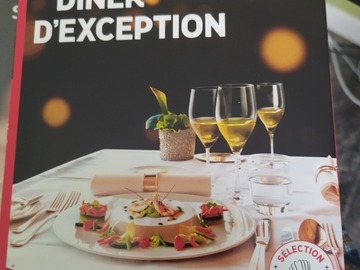 Vente: Coffret Wonderbox "Dîner d'exception" (99,90€)