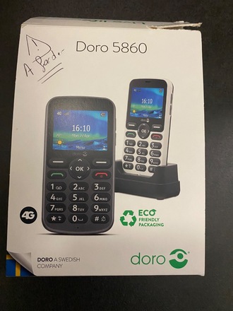 Téléphone mobile senior Doro 5860 blanc - 45€